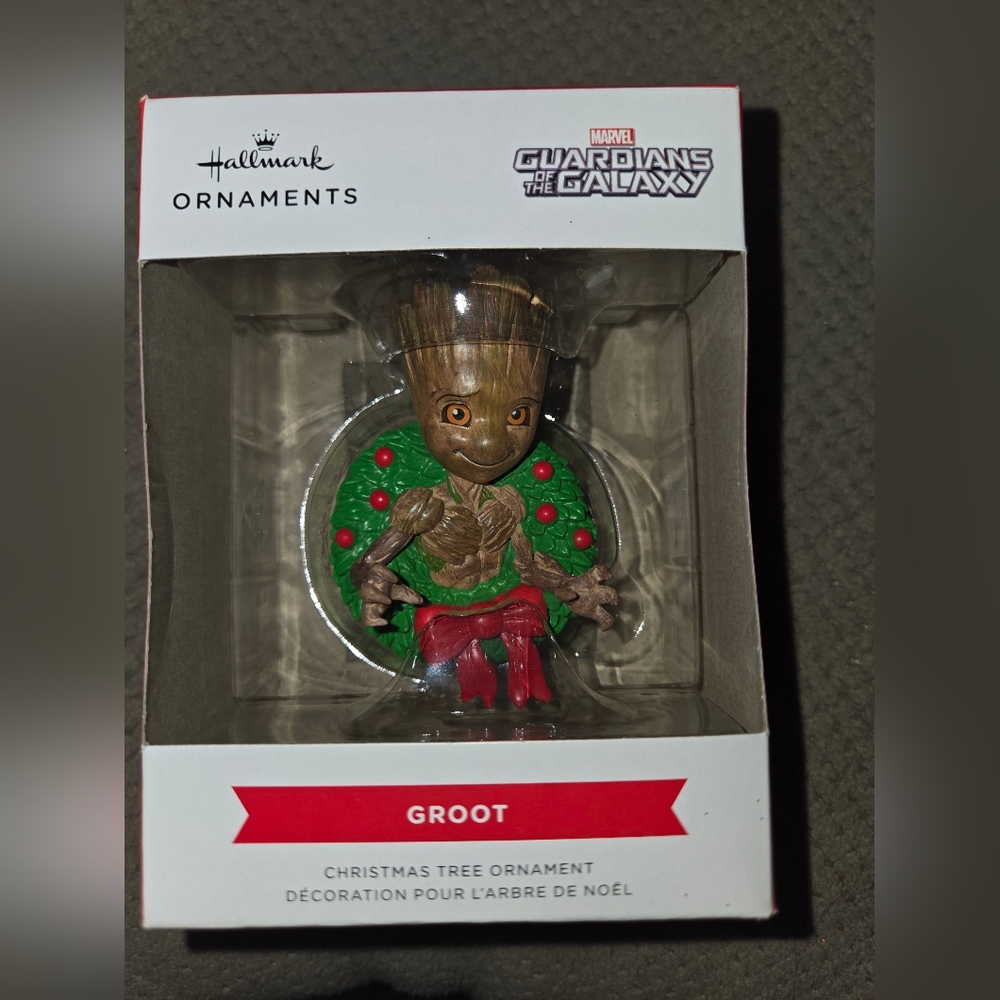 New Hallmark Marvel Guardians of The Galaxy Groot in Holiday Wreath Christmas - Picture 6 of 14